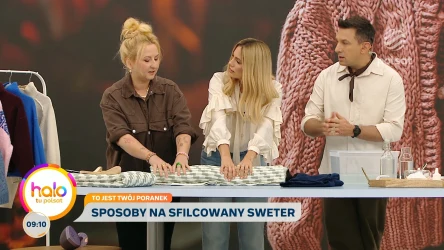 Jak uratować sweter? Iwona Kuziora w "halo tu polsat" zdradza proste triki