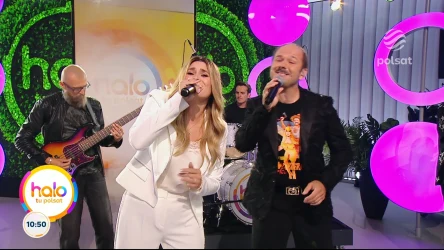 Kajra i Sławomir w studiu "halo tu polsat" zaśpiewali piosenkę "Syrenka"