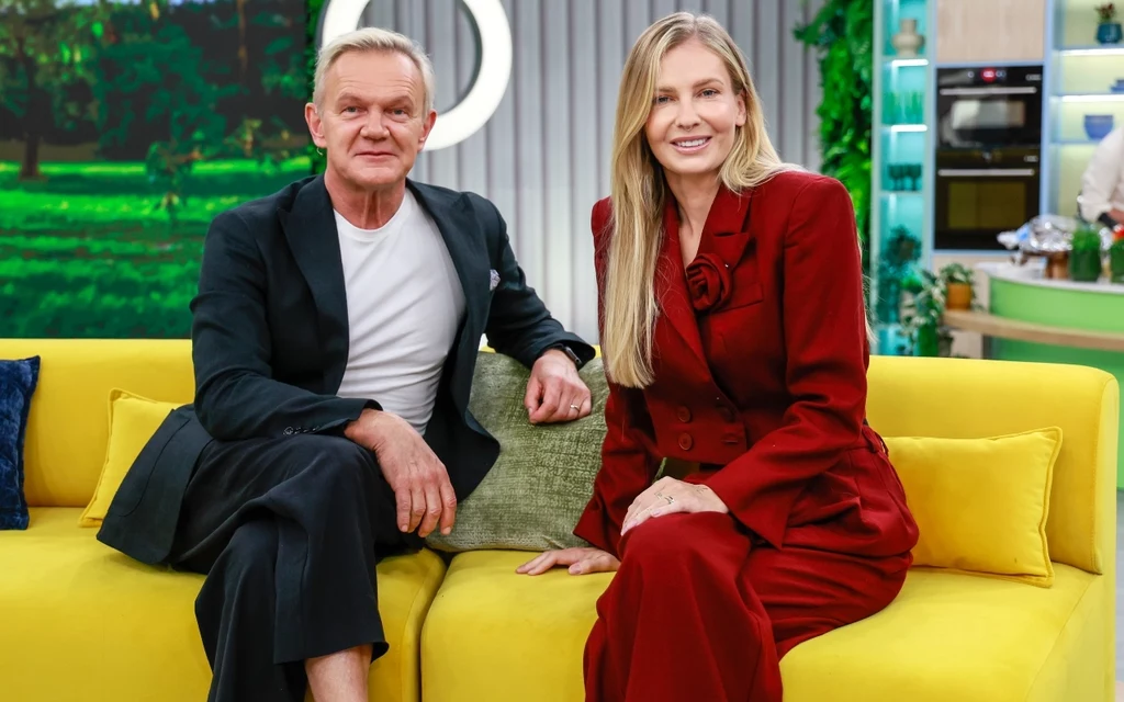 Cezary Pazura z żoną Edytą w "halo tu polsat"