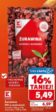 Żurawina suszona K-Classic