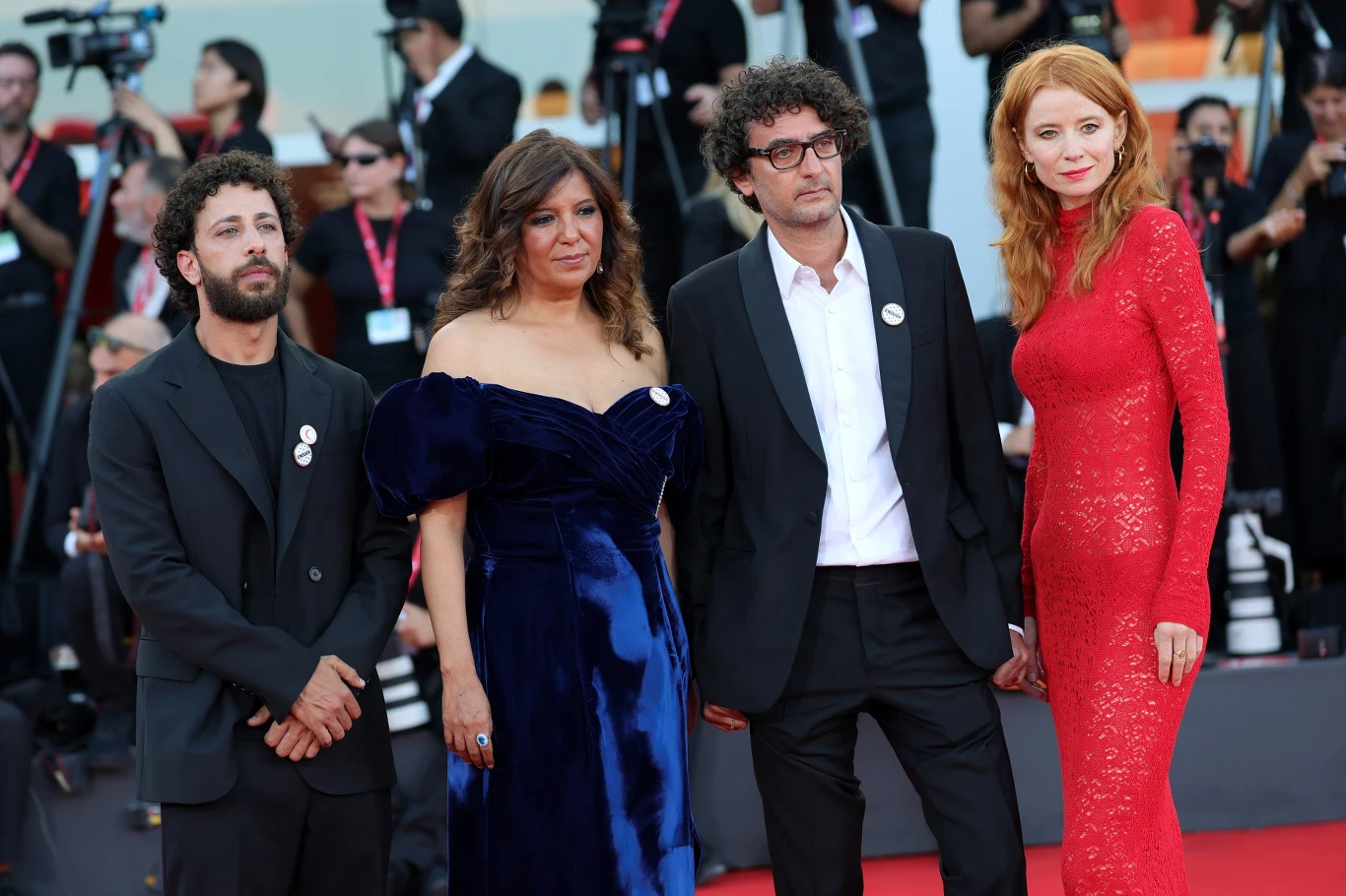 Motaz Malhees, Kaouther Ben Hania, Nadim Cheikhrouha i Odessa Rae Motaz Malhees, Kaouther Ben Hania, Nadim Cheikhrouha i Odessa Rae