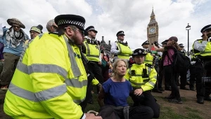 Zatrzymania podczas protestu w Londynie