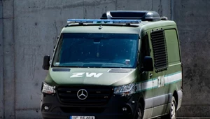 Żandarmeria Wojskowa prowadzi ewakuację w warszawskim Rembertowie