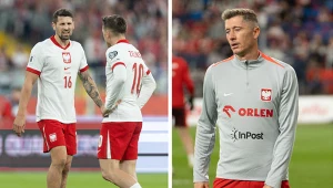 Paweł Wszołek (pierwszy z lewej, w towarzystwie Piotra Zielińskiego) i Robert Lewandowski