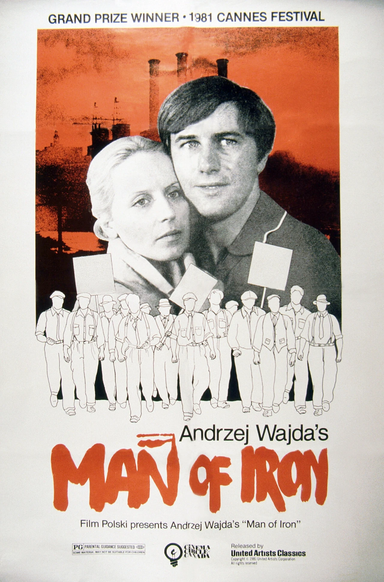 Amerykański plakat filmu "Człowiek z żelaza" Amerykański plakat filmu "Człowiek z żelaza"