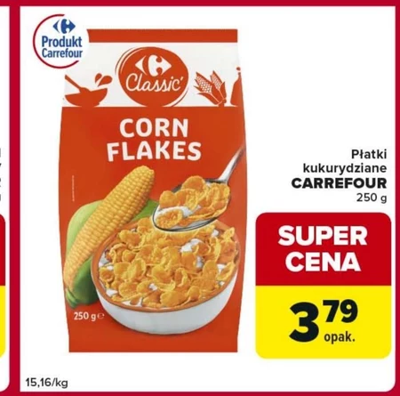 Кукурудзяні пластівці Carrefour