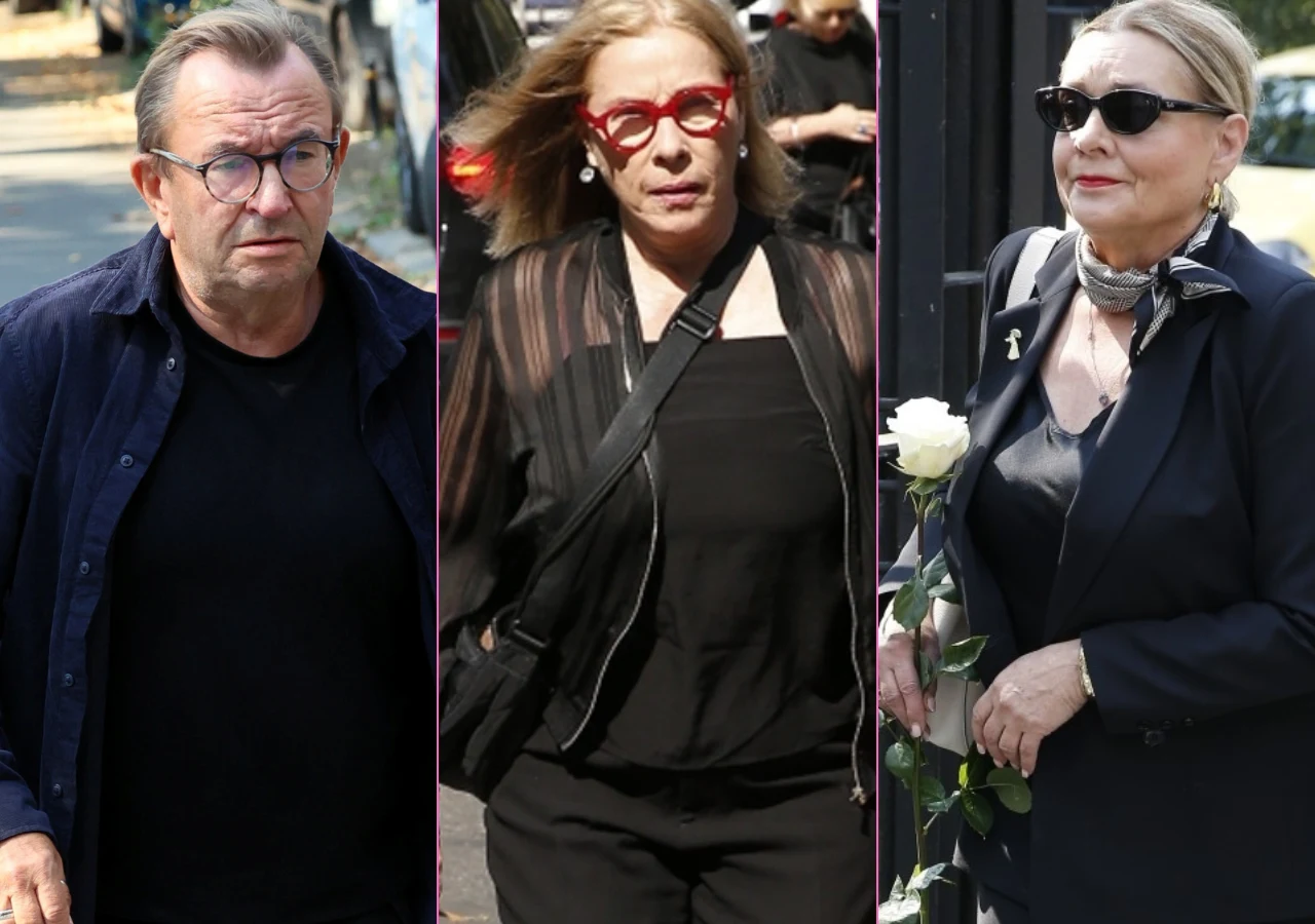 Znani żegnają Stanisława Soykę - Rafał Bryndal, Małgorzata Potocka, Małgorzata Ostrowska-Królikowska Znani żegnają Stanisława Soykę - Rafał Bryndal, Małgorzata Potocka, Małgorzata Ostrowska-Królikowska