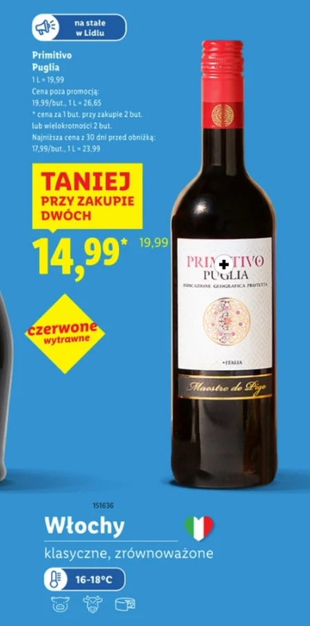 Wino wytrawne Primitivo
