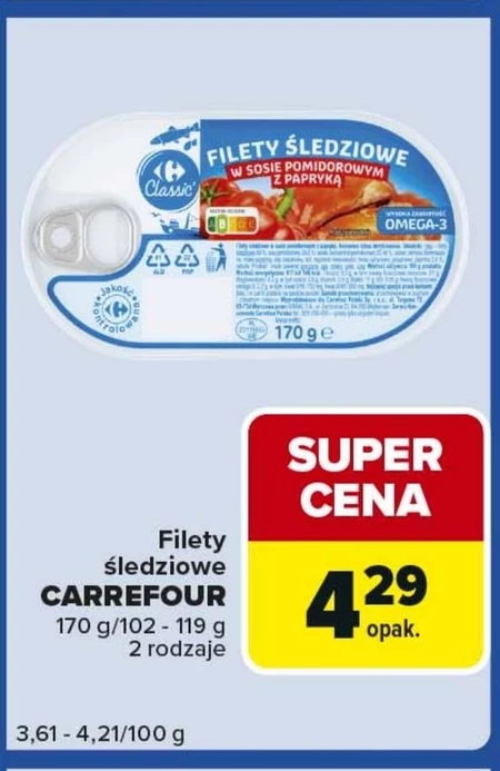 Filety śledziowe Carrefour