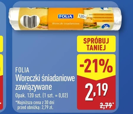 Woreczki śniadaniowe Folia