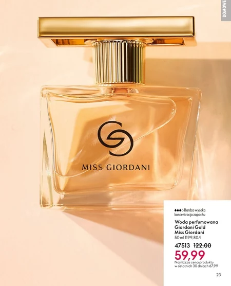 Woda perfumowana Miss giordani
