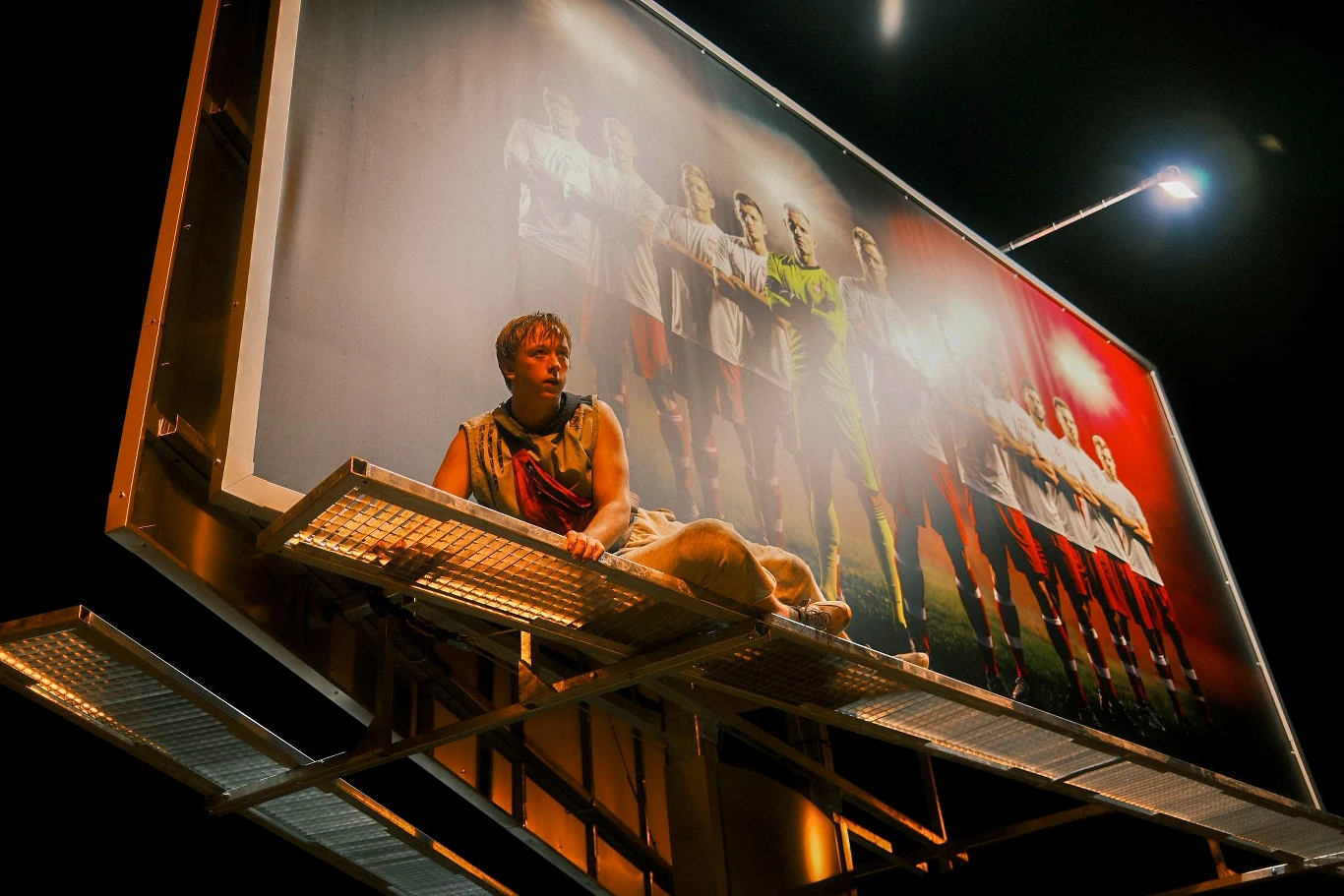 Jacek Ombach na planie filmu "Postój" Jacek Ombach na planie filmu "Postój"