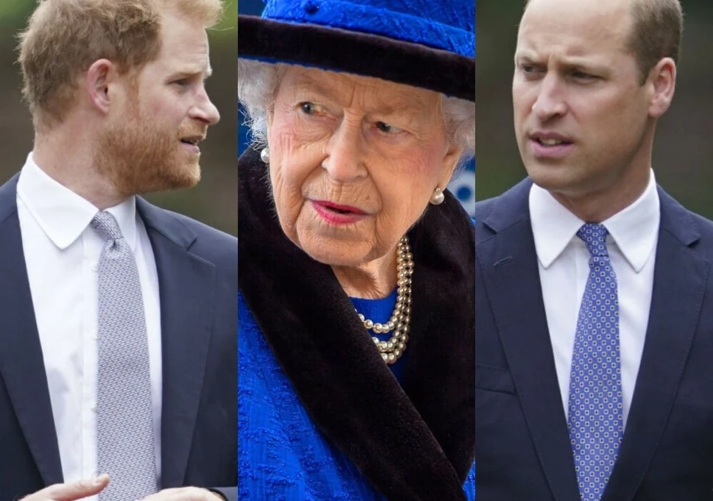 książę Harry, Elżbieta II i książę William