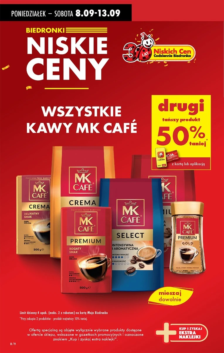 Kawy MK Café na promocji w Biedronce