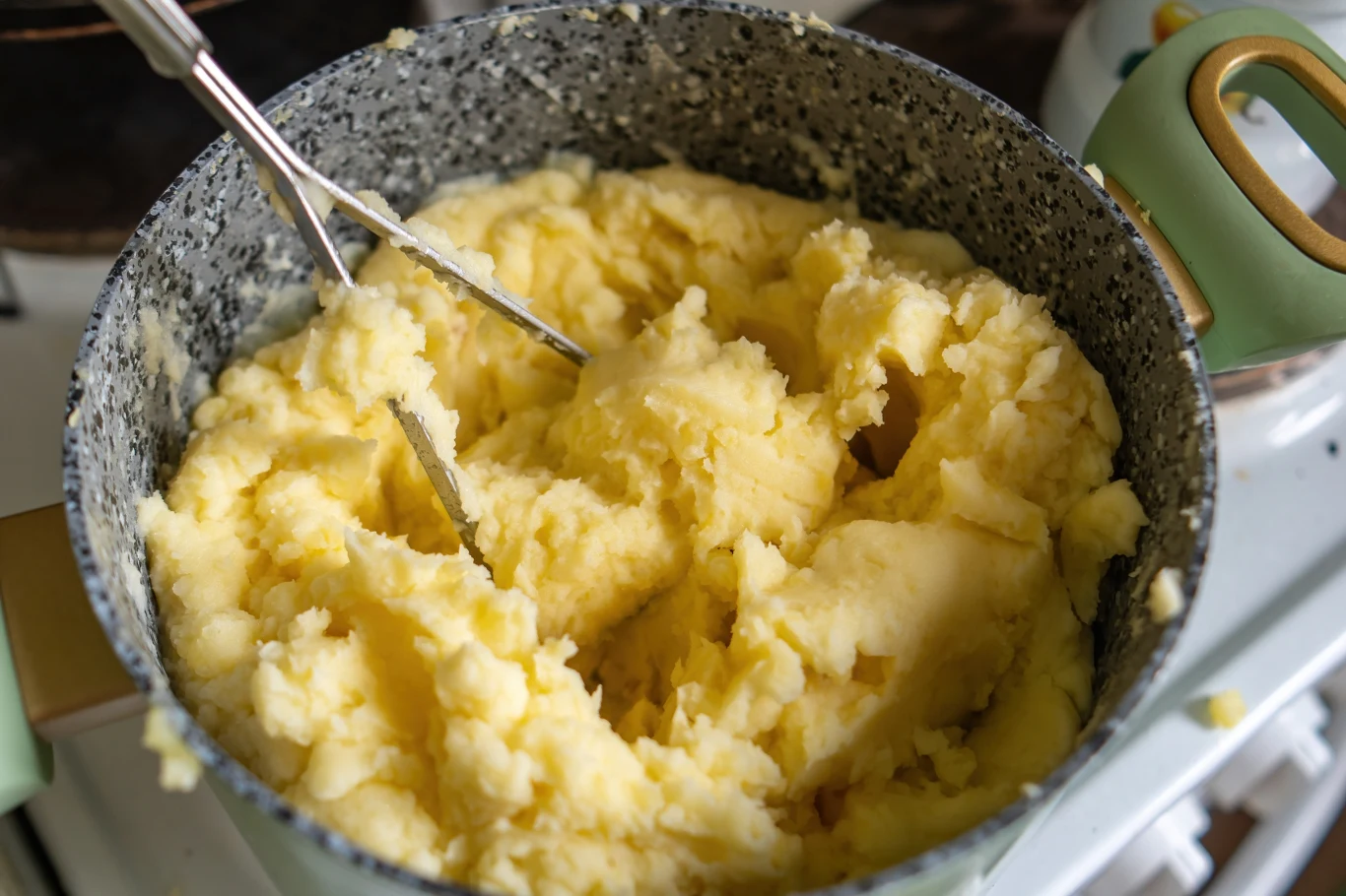 Tłuczone ziemniaki dodane do masy serowej sprawią, że ciasto będzie idealnie wilgotne