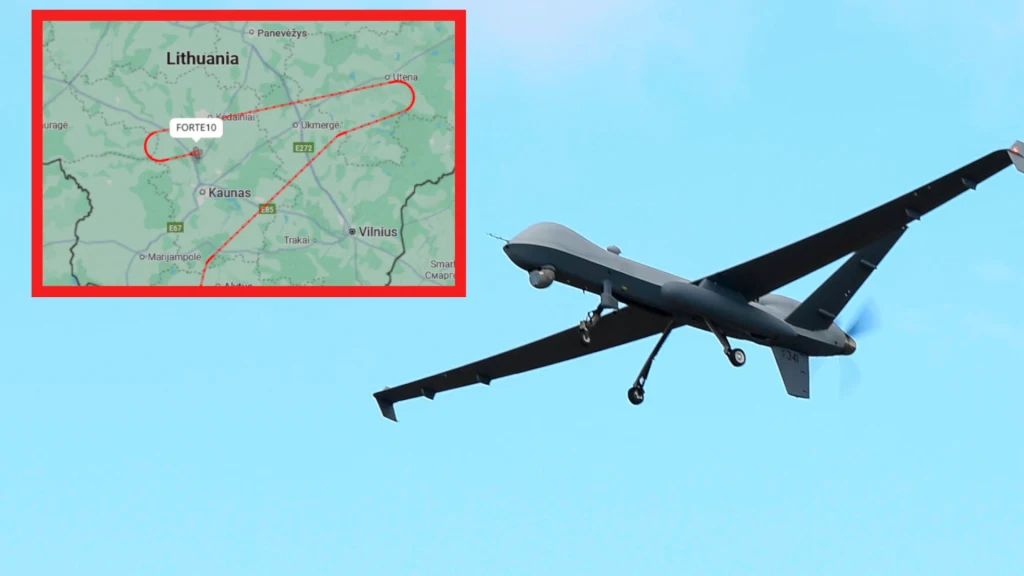 Amerykański dron patrolował teren blisko przesmyku suwalskiego. Szpiegował Rosjan