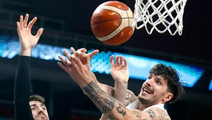 Dominik Olejniczak w meczu z Bośnią i Hercegowiną