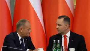 Donald Tusk i Karol Nawrocki