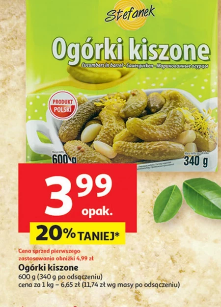 Ogórki kiszone Stefanek