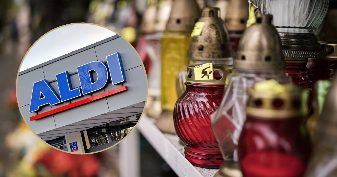 Znicze i sztuczne kwiaty w Aldi Znicze i sztuczne kwiaty w Aldi