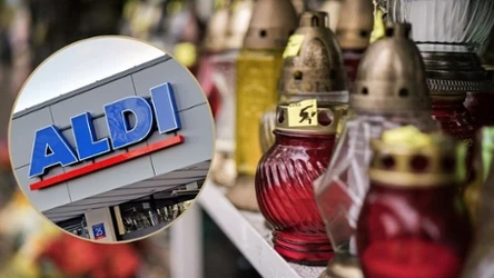 Znicze i sztuczne kwiaty w Aldi