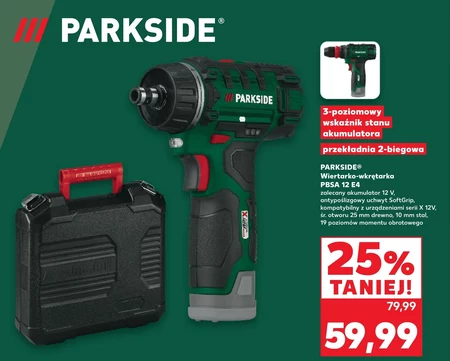 Akumulatorowa wiertarko-wkrętarka Parkside