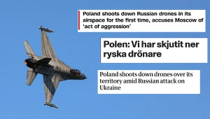 Światowe media o rosyjskich dronach w Polsce