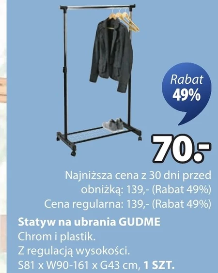 Statyw na ubrania Gudme