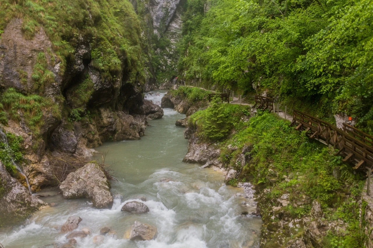 Wąwóz w Tolminie, Słowenia