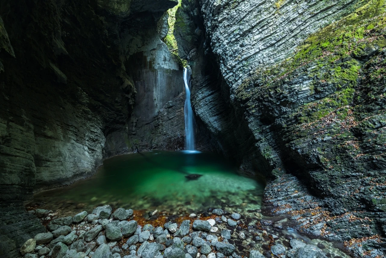 Wodospad Kozjak, Dolina Soczy, Słowenia