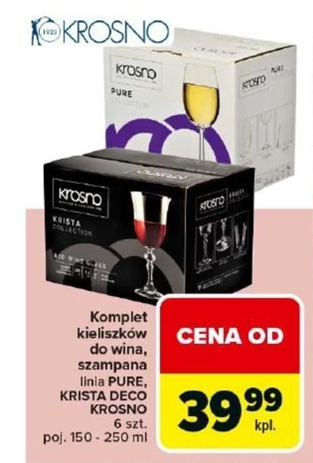 Zestaw kieliszków Krosno