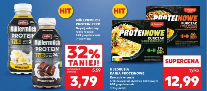 Proteinowe napoje i gotowe dania