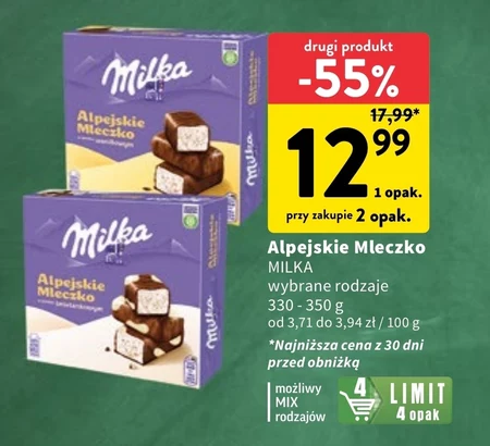 Mleczko alpejskie Milka