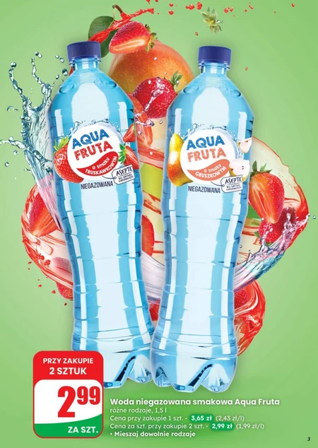 Негазована вода Aqua Fruta