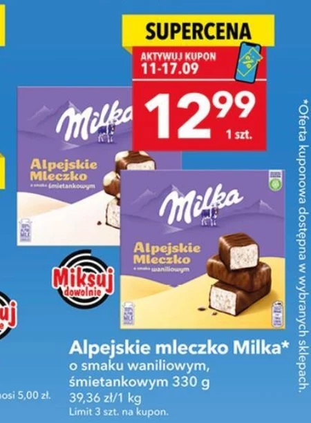 Альпійське молоко Alpejskie Mleczko