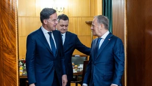Sekretarz generalny NATO Mark Rutte i premier Polski Donald Tusk