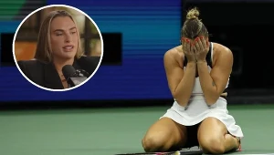 To było ostatnie pytanie. Sabalenka nagle zaczęła mówić o wojnie. Mocne słowa