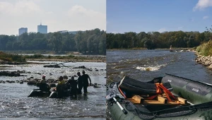 Archeolodzy wydobyli z Wisły fragmenty Villa Regia