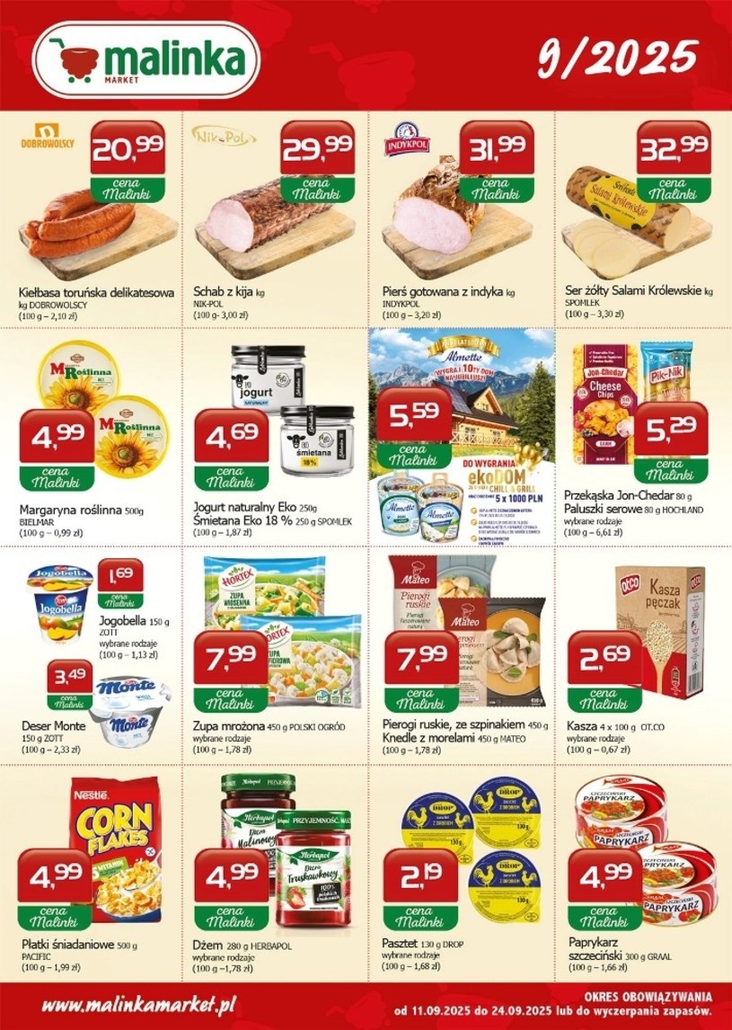 Gazetka promocyjna MALINKA Market - ważna od 11. 09. 2025 do 24. 09. 2025