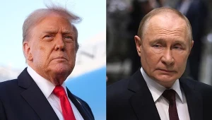 Prezydent USA Donald Trump i prezydent Rosji Władimir Putin