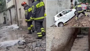 Niebo znów się otworzyło nad turystycznym krajem. Ulice jak rwące rzeki