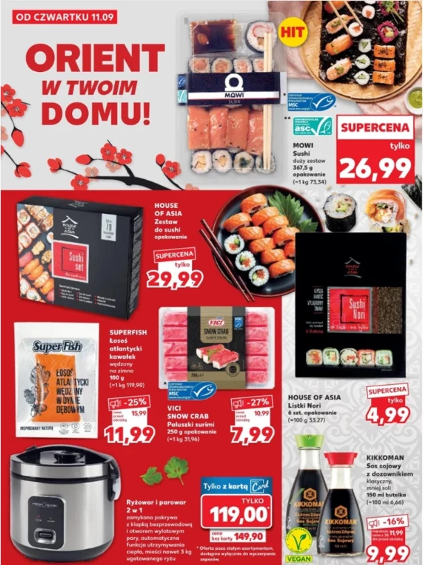 Gdzie kupić składniki do sushi? Promocja w Kauflandzie Gdzie kupić składniki do sushi? Promocja w Kauflandzie