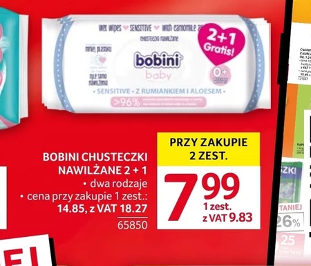 Chusteczki nawilżane Bobini