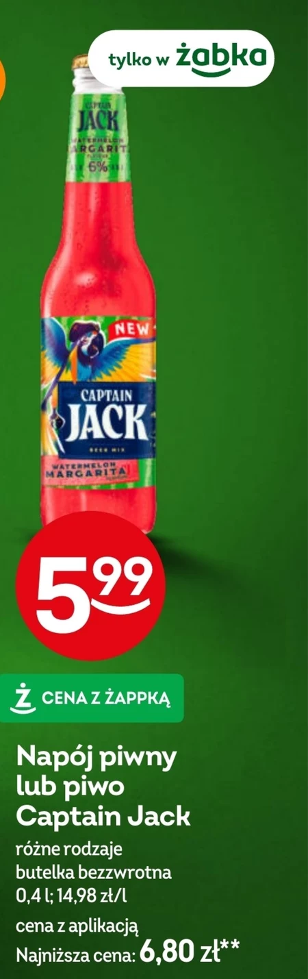Napój piwny Captain Jack