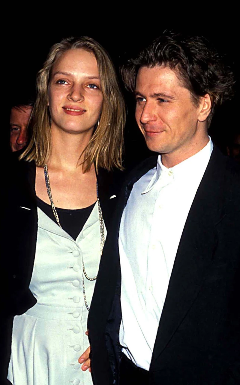 Gary Oldman z Umą Thurman na premierze w 1990 roku
