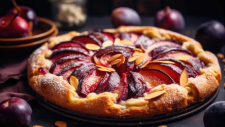 Francuska klasyka w nowej odsłonie. Tarte Tatin według Emiliana Castagny – ze śliwkami i pistacjami