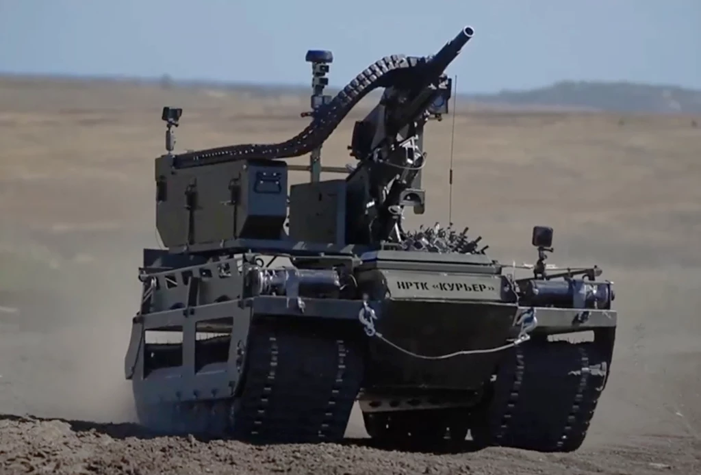 Rosja stawia na roboty bojowe. Chwali się zmodernizowaną wersją "Kuriera" Rosja stawia na roboty bojowe. Chwali się zmodernizowaną wersją "Kuriera"