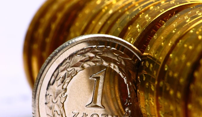 Złoty polski w rzędzie monet o tym nominale