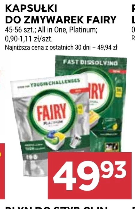 Kapsułki do zmywarki Fairy