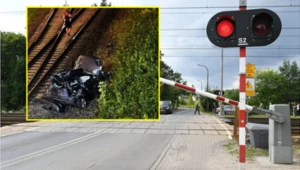 Spadł z wiaduktu tuż przed nadjeżdżającym pociągiem. Dramat na torach